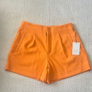 A New Day Women's Vibrant Orange High Waist Shorts